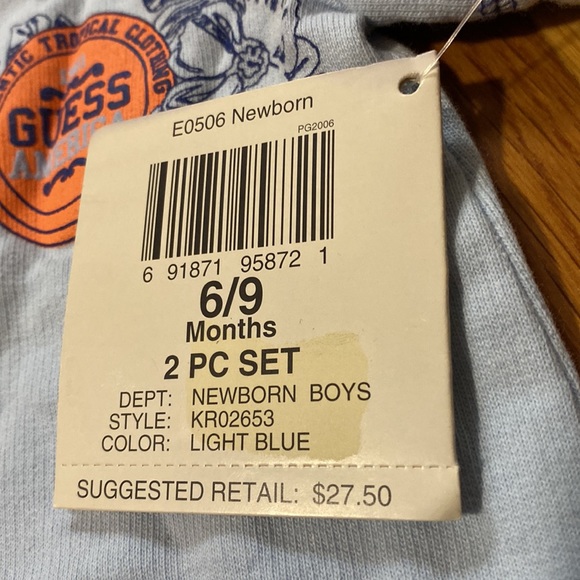 NWT Guess baby 2pc set boys size 6-9 mos. 👶 - Picture 6 of 6